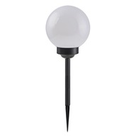 SOLAR LED záhradné svietidlo SUPEK BALL, biele, 20 cm