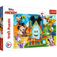 PUZZLE 24 MAXI PUZZLE MICKEY MOUSE DOG PLUTO DONALD GUFI DISNEY 3+ KLUBY