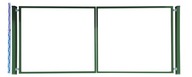 RÁM BRÁNY + STĹPKY 170cm RAL6005 zelený panel