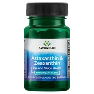 Astaxantín 4 mg a Zeaxantín 4 mg SWANSON