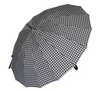 Wittchen Pa-7-151 čierno-biely dáždnik houndstooth.