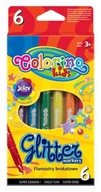 6-COL Glitter Markers COLORINO 65641