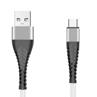 USB - USB C 3m kábel opletený biely Extreme