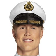 KLOBÚK, white, SHIP CAPTAIN, admirál, SEAMAN, gold