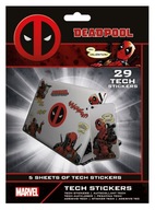 Sada nálepiek Marvel Tech Sticker Pack Deadpool