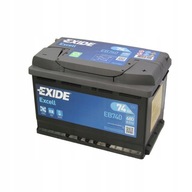 EXIDE EXCELL 74Ah 680A P + batéria