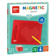 Apli Kids Magnetická tabuľa pre deti - loptičky, stylus, šablóny 5+