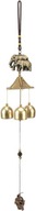 Lucky Wind Chimes Elephant Elements Metal