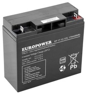 EUROPOWER BATÉRIA 12V 17Ah ALARM UPS EP 17-12