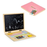 Magnetická vzdelávacia tabuľa notebook písmená čísla ECOTOYS