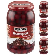 Rolnik Pasterizovaný čerešňový kompót 4 x 900 ml