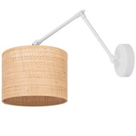 BOHO NÁSTENNÁ LAMPA, NASTAVITEĽNÁ RATANOVÁ NÁSTENNÁ LAMPA