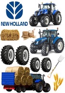 Oblátka na cukrovú tortu TRAKTOR NEW HOLLAND A4