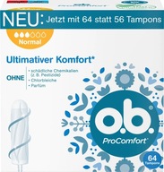 OB PRO COMFORT TAMPÓNY NORMAL 64 ks Z NEMECKA