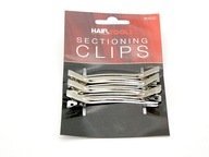 Spony Head Jog Silver Metal Clips 6 ks