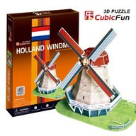 3D puzzle holandský veterný mlyn *