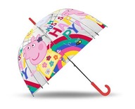 Detský dáždnik Peppa Pig, priehľadný, 19 palcov