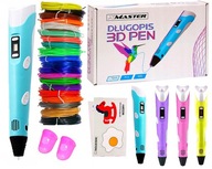 MAGIC PEN 3D + NÁPLNE SET FILAMENT VZORY