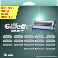 GILLETTE MACH 3 ORIGINÁLNE NOŽE Z NEMECKA 18 ks