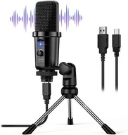 KONDENZÁTOROVÝ MIKROFÓN STUDIO GAMER USB POPFILTER