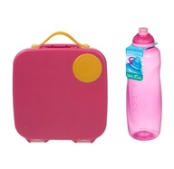 Lunchbox B.Box Strawberry + fľaša Helix Sistema PINK