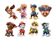 PAW PATROL Tlapkový FILM cukor potlač Meno Vek