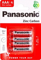 48x PANASONIC AAA BATÉRIA R03 R3 ZINOK 1,5V