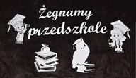 Lúčime sa so škôlkou, výrezová dekorácia na okno