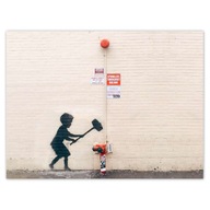 Plagáty 40x30 Banksy Hydrant Graffiti