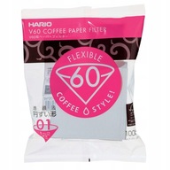 Hario Drip papierové filtre V60-01 100 ks VCF-01