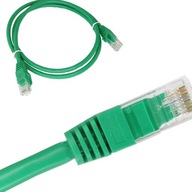 PATCHCORD KÁBEL UTP cat 6 ZELENÝ KKU6ZIE0,5 0,5mx10