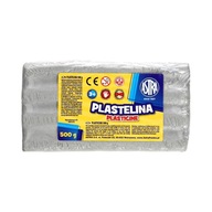 Plastelína 500g strieborná metalíza Astra 303117015