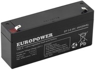 BATÉRIA AGM VRLA BATÉRIA EUROPOWER EP 6V 3Ah ŽIVOTNOSŤ 6-9 ROKOV EP3-6 EP3