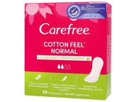 Carefree Cotton Aloe slipové vložky 1 balenie - 56 ks
