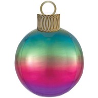 fóliový balón RAINBOW BAUBLE dúhový VIANOCE XL