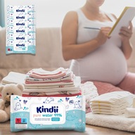 Kindii Pure Water 99% vlhčené utierky Multipack 12 x 60 ks