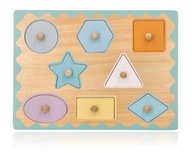 Hračky pre deti Puzzle MONTESSORI Shapes 8el