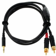 CORDIAL 2x RCA MINI JACK 3,5 mm NEUTRIK HI-END 1,5 m