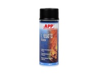 APP L 650°C Žiaruvzdorný lak | čierna | 400 ml