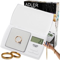 Adler AD 3161 Precízna elektronická váha na šperky 0,1g až 500g