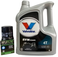 VALVOLINE SYNPOWER OLEJ 10W40 4L + HIFLO FILTER