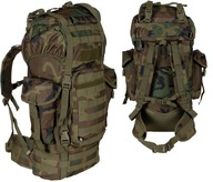 Veľký batoh BW MOLLE, hliníkový rám, 65 l woodland