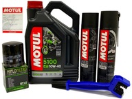 MOTUL 5100 MA2 C2 olej + C1 tuk, kefa na reťaz