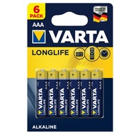 Batéria Varta Longlife AAA - 6ks LR03