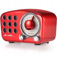 Feegar Retro Red AUX SD kuchynské rádio BT 4.2 Prenosné FM 1100 mAh