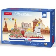 3D PUZZLE CITY LINE MOSKVA CUBIC FUN 107 ELEMENTOV