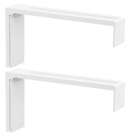 IKEA VIDGA 2ks Nástenný držiak 12 cm BIELY