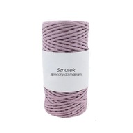 Bavlnená šnúrka Macrame Twisted 3MM DĹŽKA 100 Dirty Pink