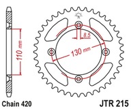 Zadné ozubené koleso Jt 4306 46 Cr 80/85 85-07 430646 Jt 420