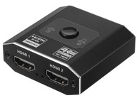 SWITCH HDMI 2.0 2x1 SPLITTER 1x2 4K60Hz SPLIT